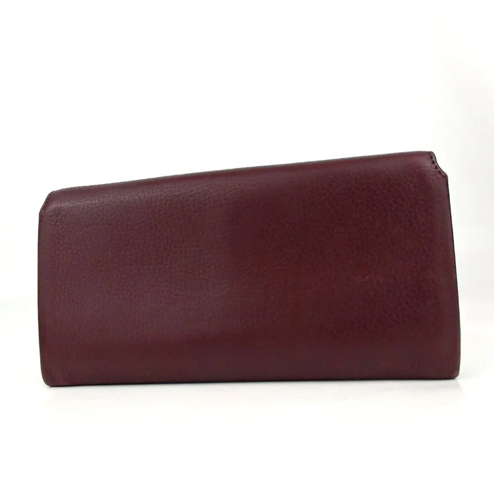 Authentic BURBERRY flap purse leather [Used] - Picture 2 of 12